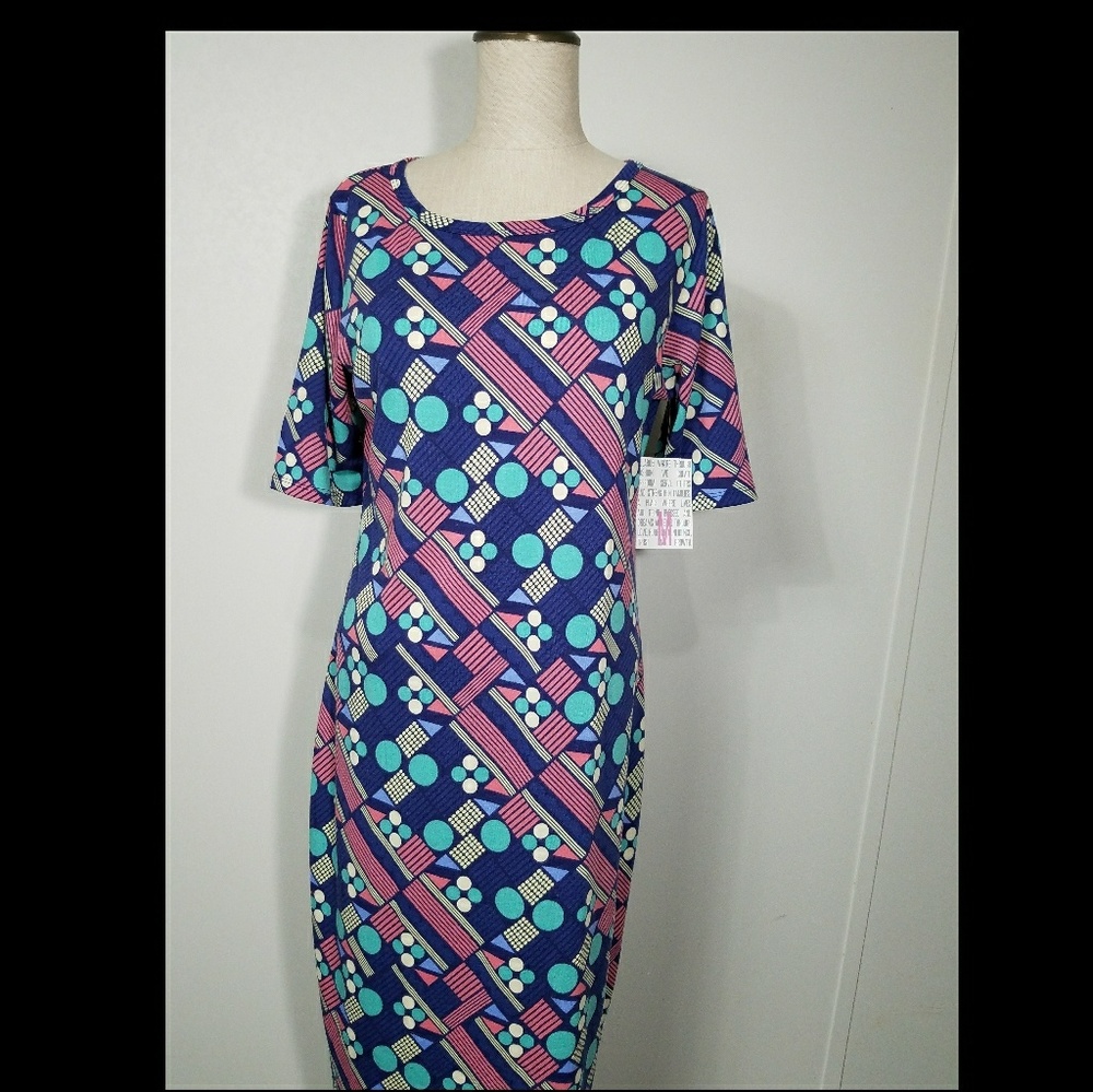 LuLaRoe Julia Dress M
